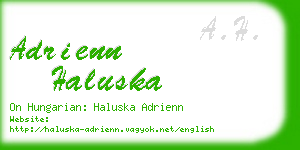 adrienn haluska business card